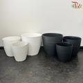 Felton Round Flower Pot 254 (FBL-254-4)(FBL-254-7)(FBL-254-8)(FBL-254-9) (With Color & Size Option)