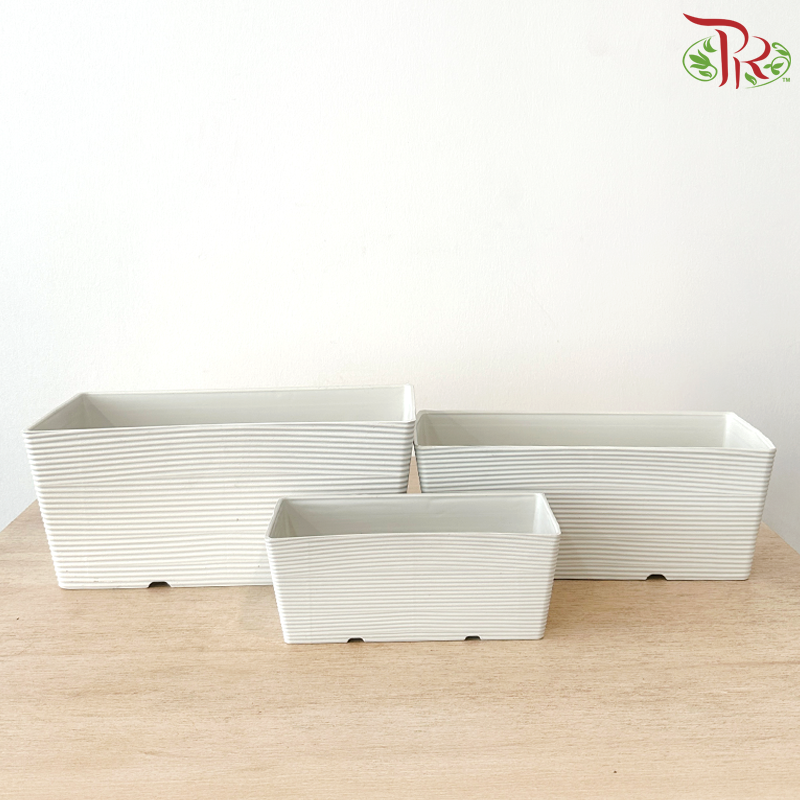 Felton Planter Box 2652 (FBL-265-1) (FBL-265-2) (FBL-265-3) - White (With Size Options)