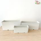 Felton Planter Box 2652 (FBL-265-1) (FBL-265-2) (FBL-265-3) - White (With Size Options)