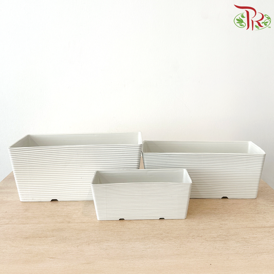 Felton Planter Box 2652 (FBL-265-1) (FBL-265-2) (FBL-265-3) - White (With Size Options)