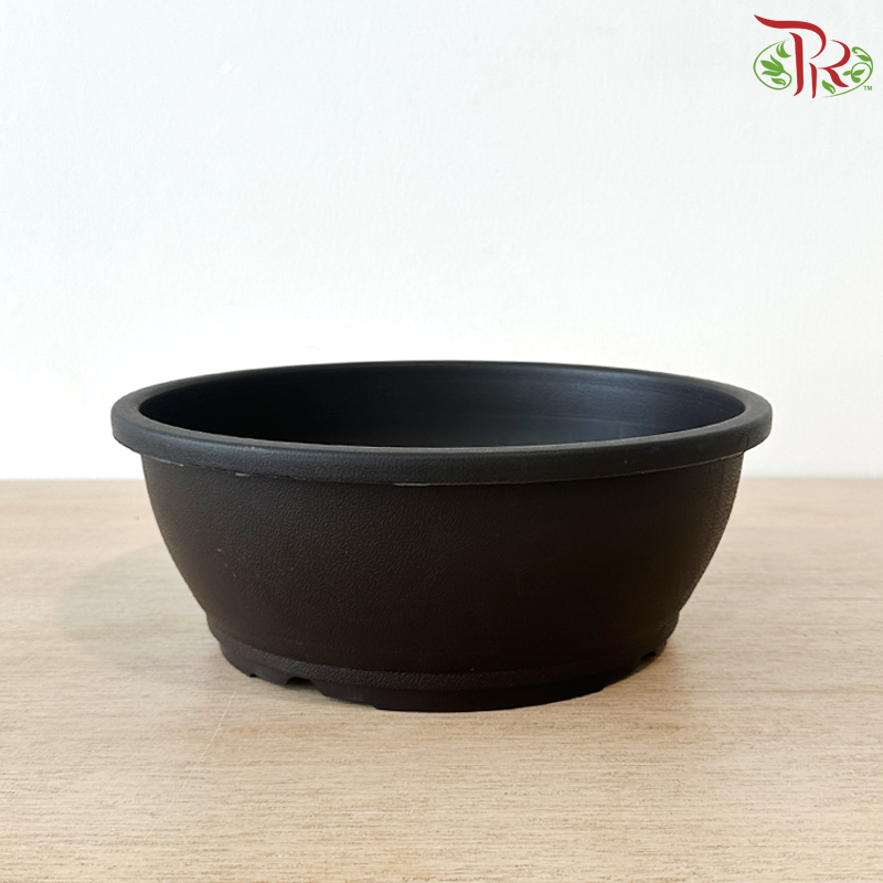 Felton Round Flower Pot 268 (FPL268) - Dark Brown (With Size Options)