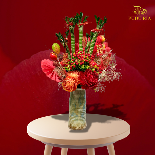 【CNY 2026】Rising Fortune Bamboo Arrangement (M size)《节节高升 · 满堂红运》