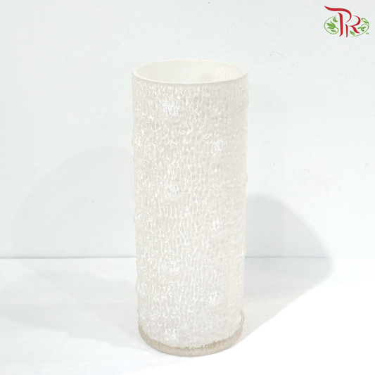 FH1025COL/24 - Crystal Color Vase - White (YSFH1025COL)