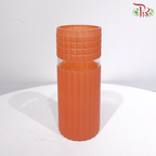 FH1025COL/24 - Crystal Color Vase - Grid Design (With Color Option)