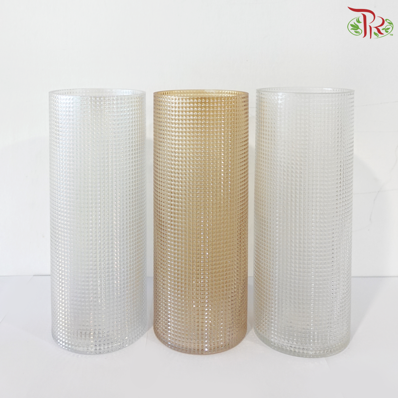 FH1230/15 Diamond Plating Vase (With Color Option)