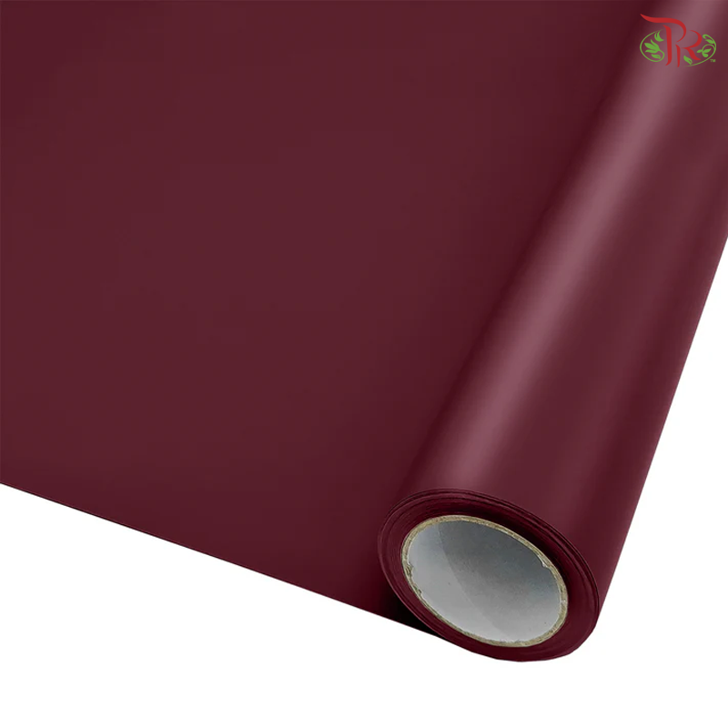 FPL066#19 - Wrapping Paper - Deep Wine Red
