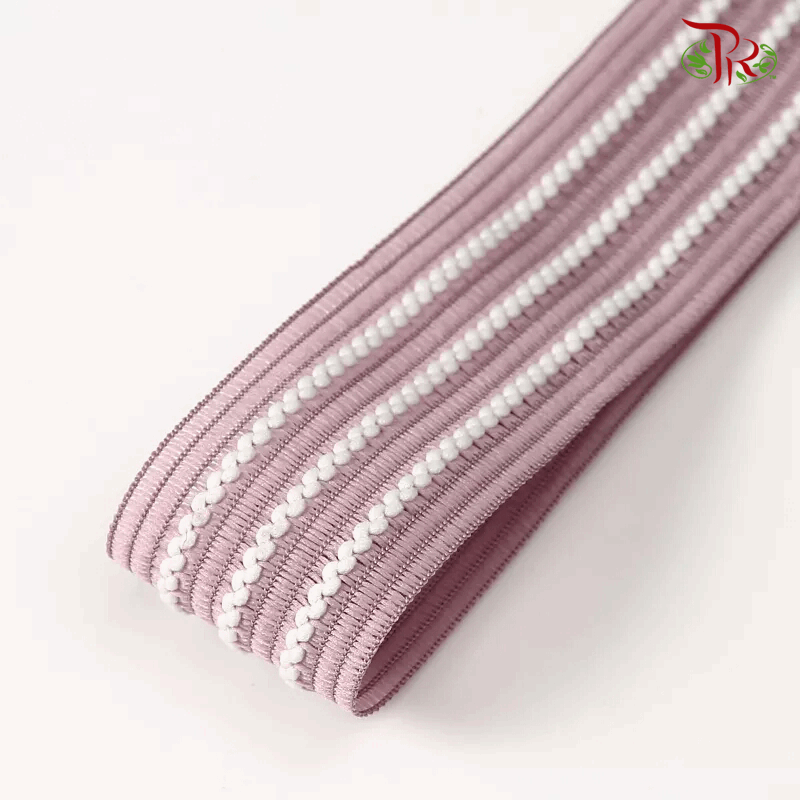 Cotton Ribbon 25mm- Smoke Purple FRB076#3