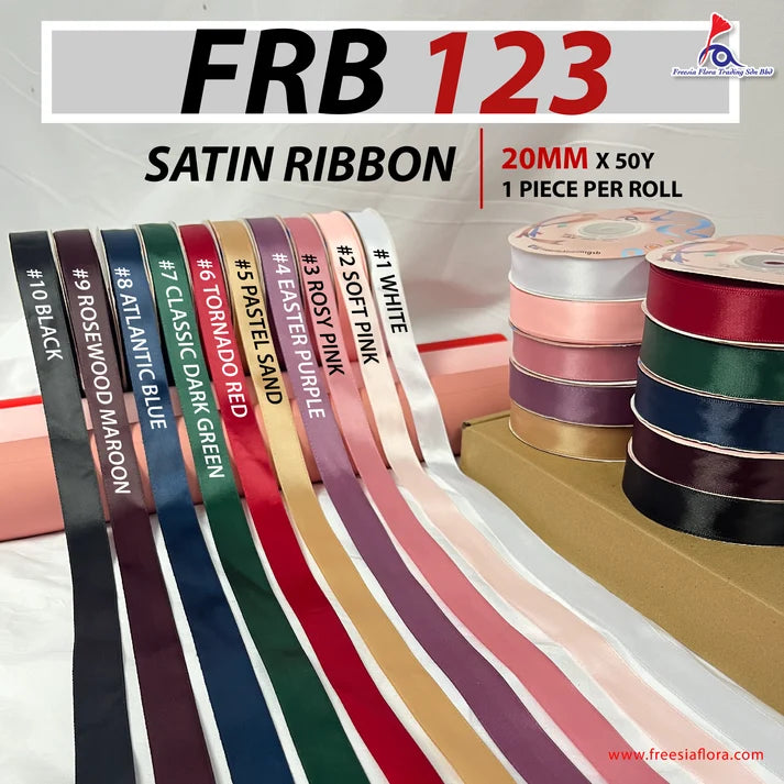 FRB123 Satin Ribbon (25MM*50Y)(Soft)