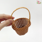Faux Rattan Mini Basket