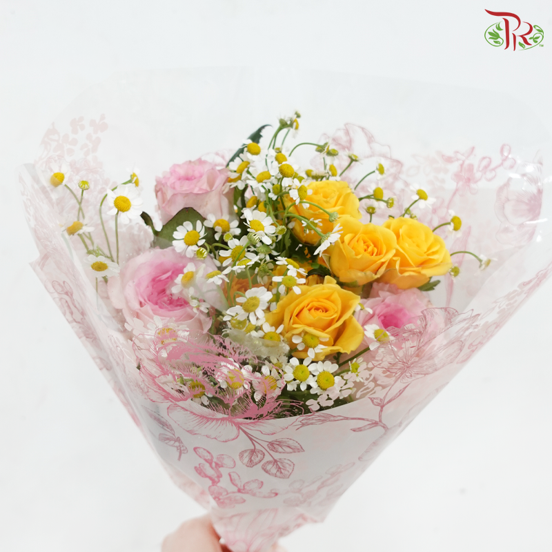 Signature Weekly Flower Bunch -  Sunshine & Roses Symphony (Random Choose Design)