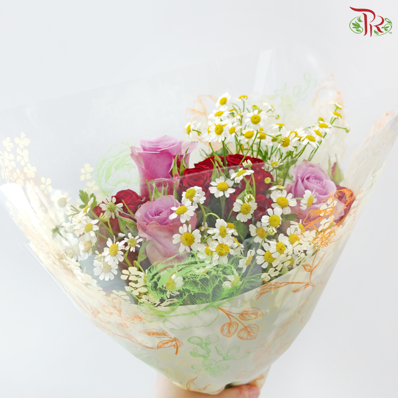Signature Weekly Flower Bunch -  Sunshine & Roses Symphony (Random Choose Design)