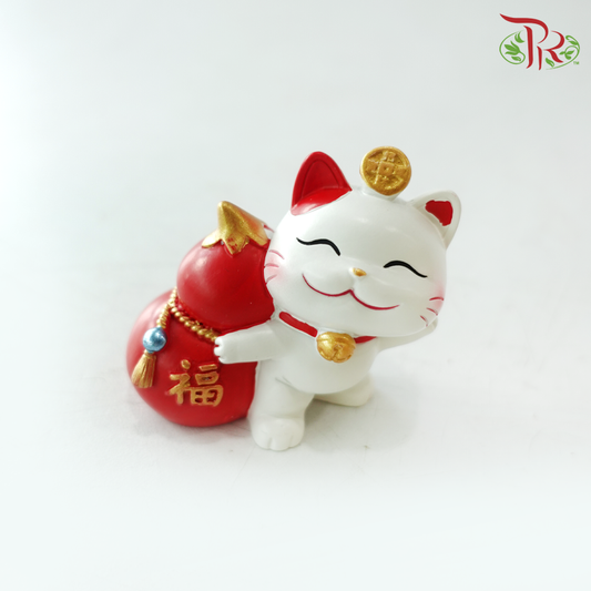 Fortune Cat Ornament Asst - Fortune and Luck《福禄》