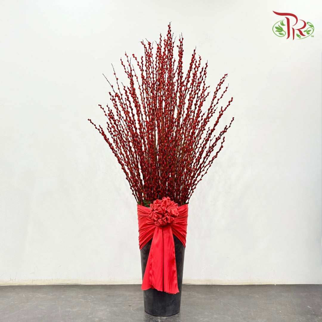 【CNY 2026】Red Fortune Statement Vase (XL size) 《红运镇堂》