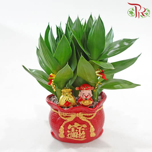 GF48 Treasure Bag Lotus Bamboo (Random Choose Design & CNY Ornaments)