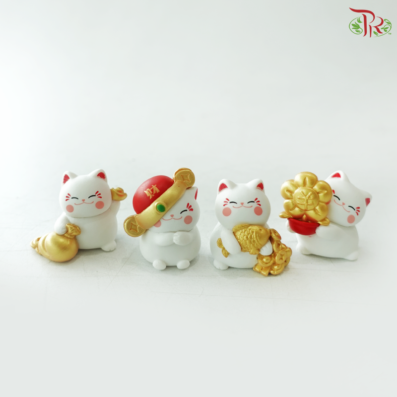 Gardening Miniature (ASST) Fortune Cat Eternal Wealth (4PCS Per Pack)