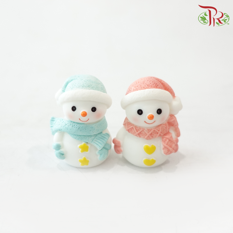 Gardening Miniature - Scarf Snowman ( 2 pcs )