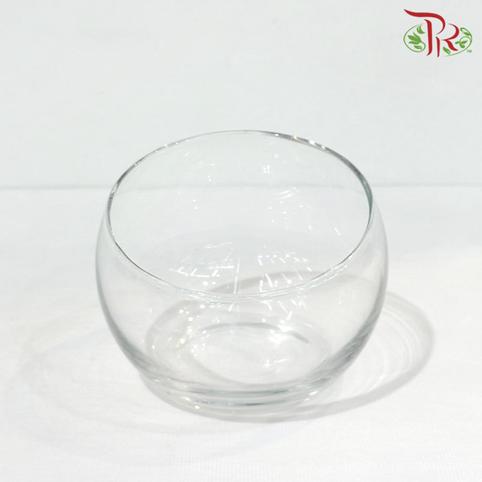 HF15/48 - Round Ball With a Slanted Crackled Opening (YSHF15)