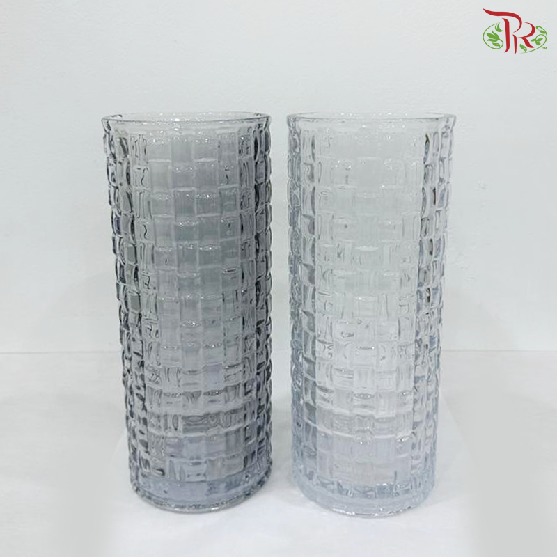 HF35/6/V18805 - Block Design Crystal Vase (YSHF35)