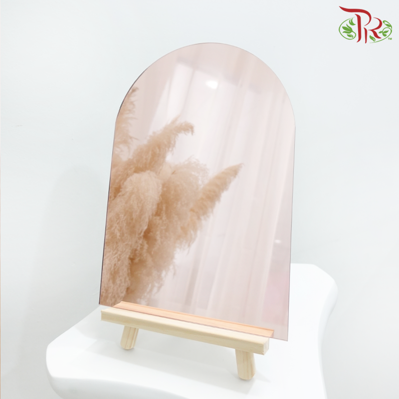 Acrylic Mirror in Half Round Shape