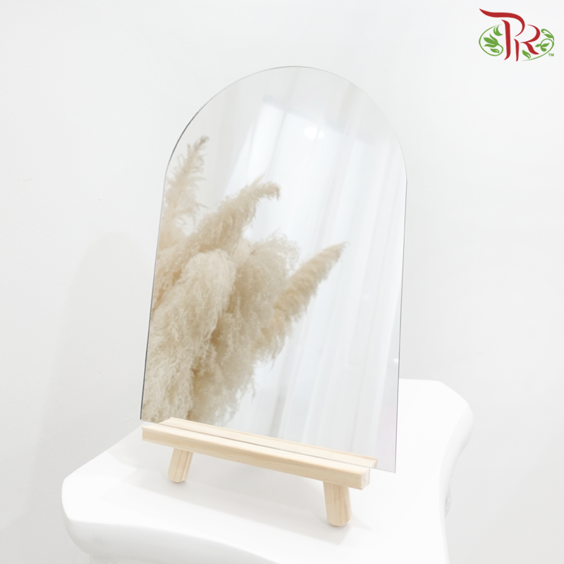 Acrylic Mirror in Half Round Shape