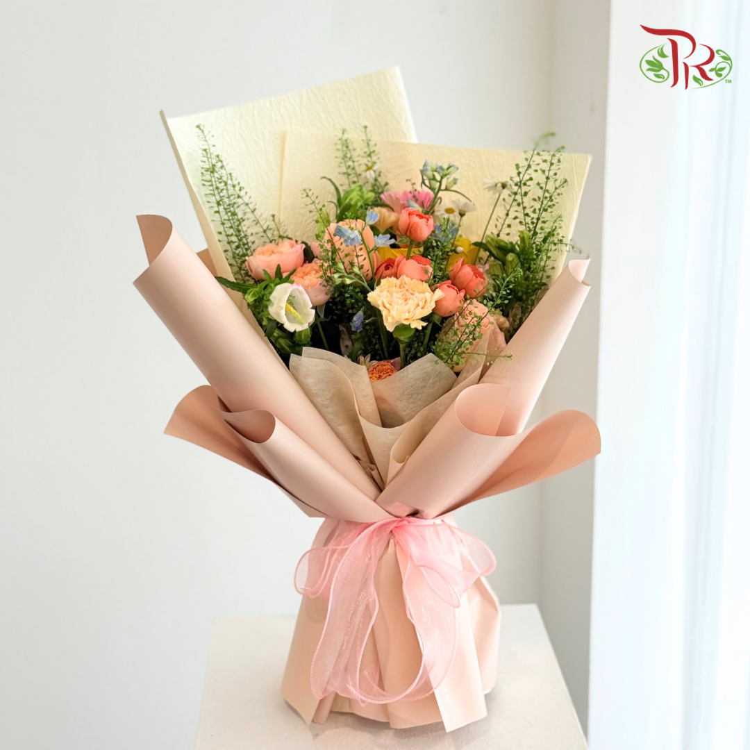 Signature Weekly Flower Bunch - Sunset Sugar Bloom (Medium Bunch)