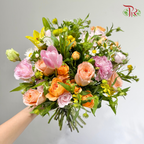 Signature Weekly Flower Bunch - Apricot Sunset Blush (Big Bunch)