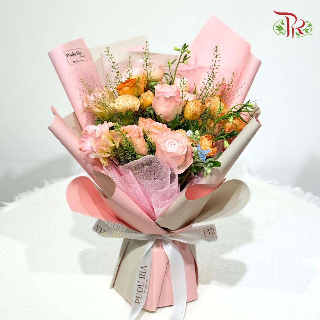 Signature Weekly Flower Bunch - Cozy Amber Garden (Medium Bunch)