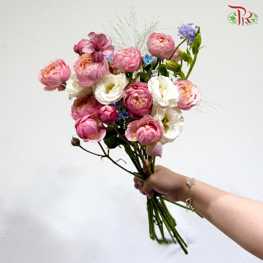 Signature Weekly Flower Bunch - Pink Butterfly Kiss (Medium Bunch)