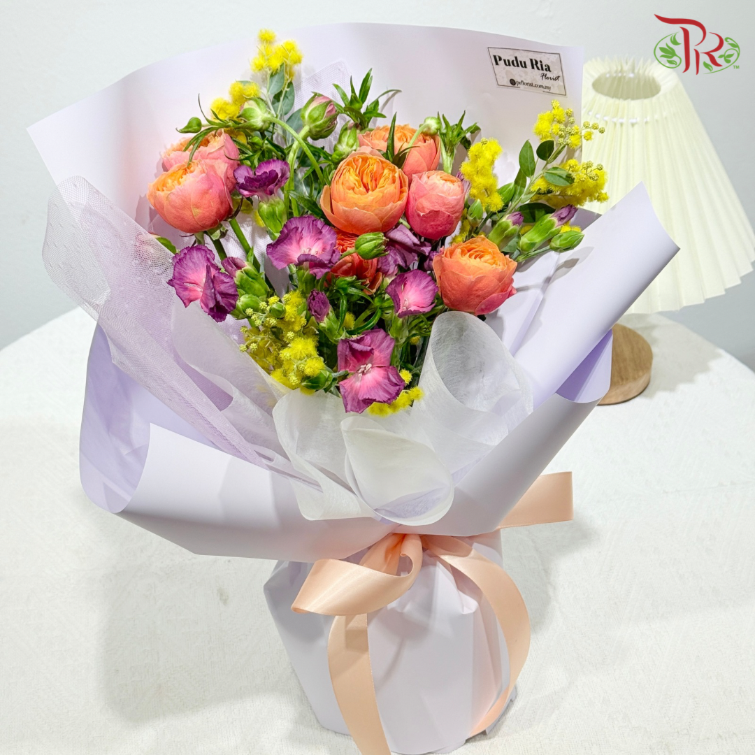 Signature Weekly Flower Bunch - Evening Lavender Garden (Medium Bunch)