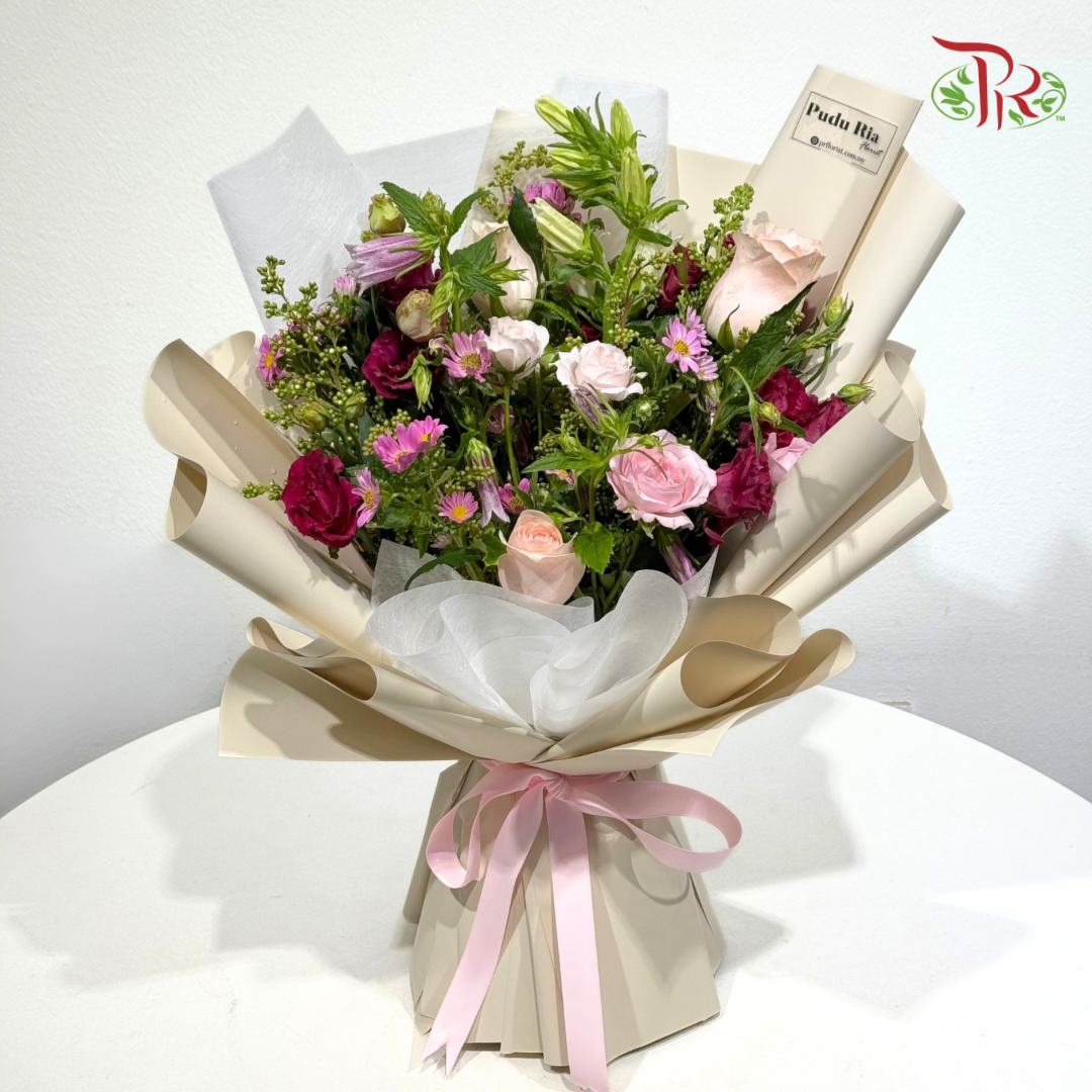 Signature Weekly Flower Bunch - Sweet Cherry Pie (Medium Bunch)