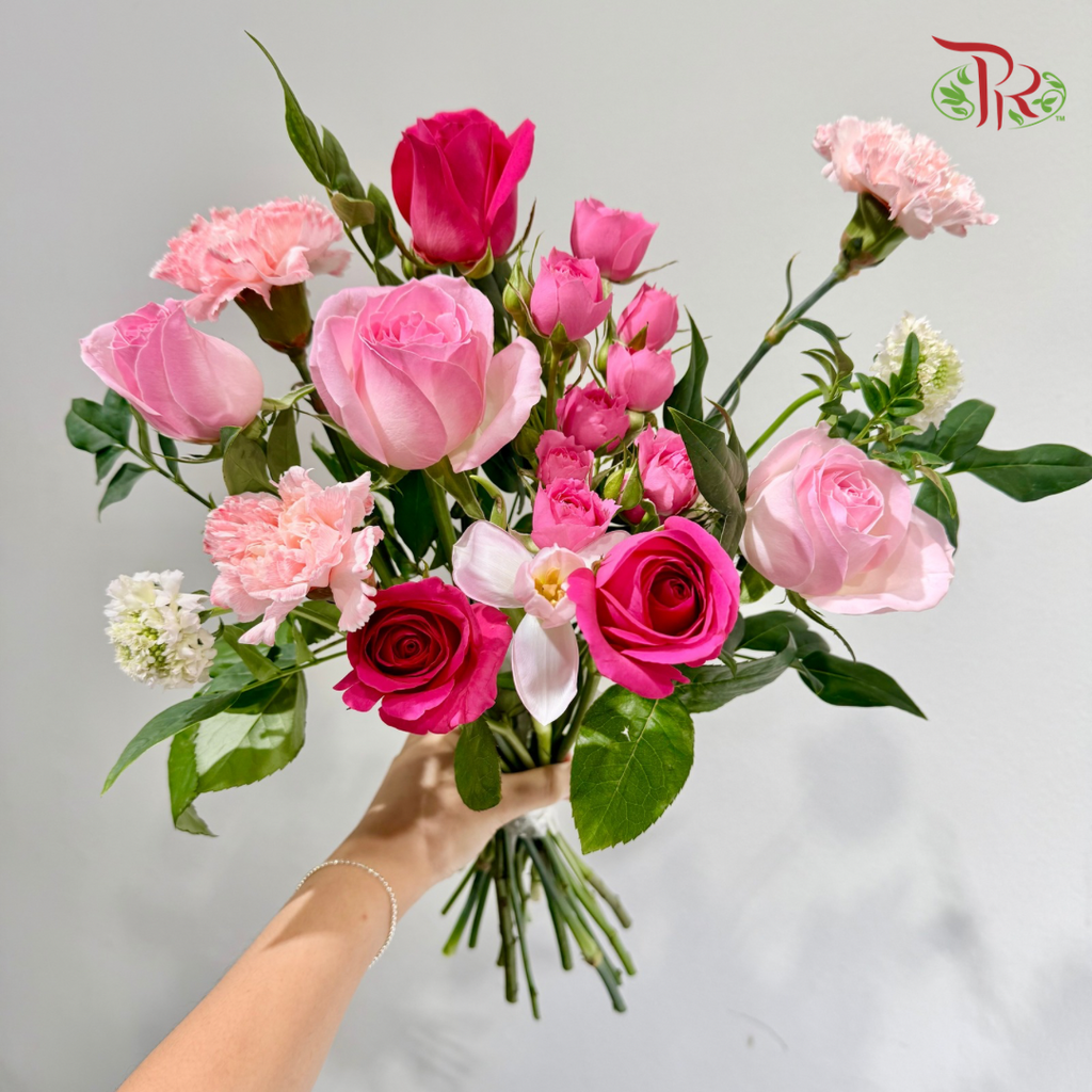 Signature Weekly Flower Bunch - Sugar Pink Romance (Big Bunch)