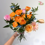 Signature Weekly Flower Bunch - Tangerine Blush Dream (Medium Bunch)