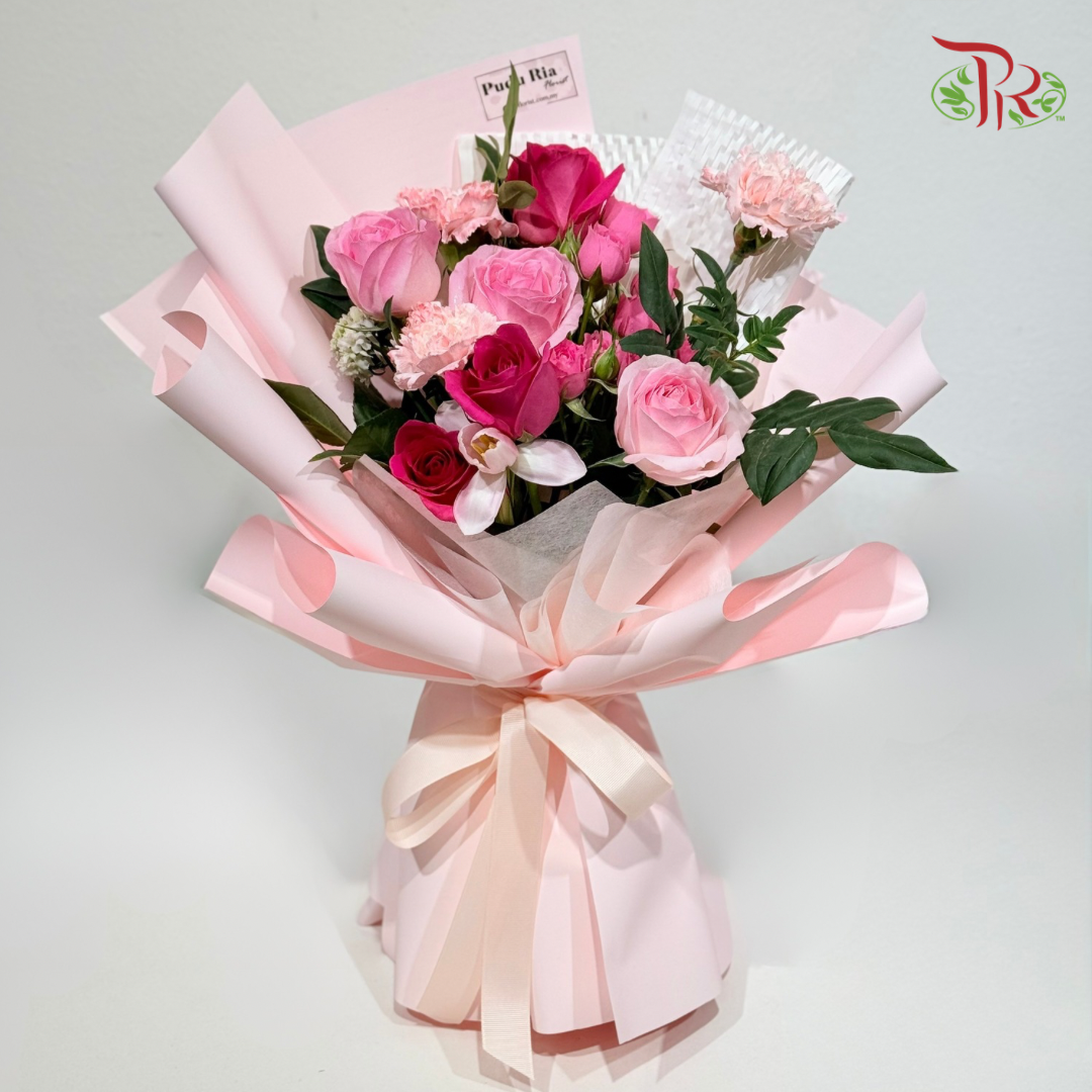 Signature Weekly Flower Bunch - Sugar Pink Romance (Big Bunch)