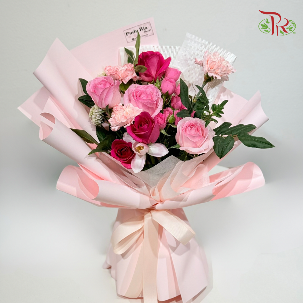 Signature Weekly Flower Bunch - Sugar Pink Romance (Big Bunch)