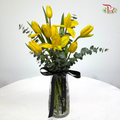 Tulip Palette Vase Arrangement (With Color Options)