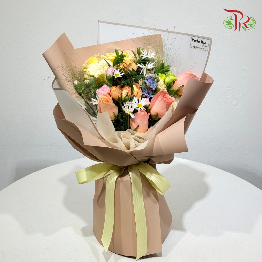 Signature Weekly Flower Bunch - Evening Sunset Glow (Big Bunch)