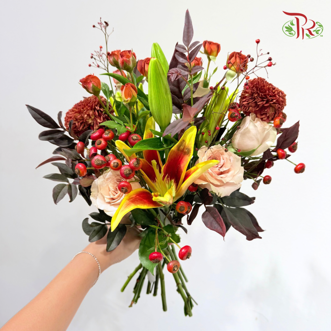 Signature Weekly Flower Bunch - Rustic Autumn Glow (Medium Bunch)