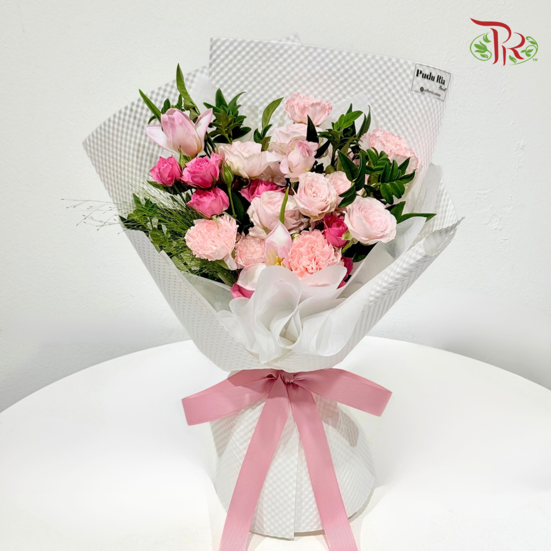 Signature Weekly Flower Bunch - Rosy Pink Romance (Big Bunch)
