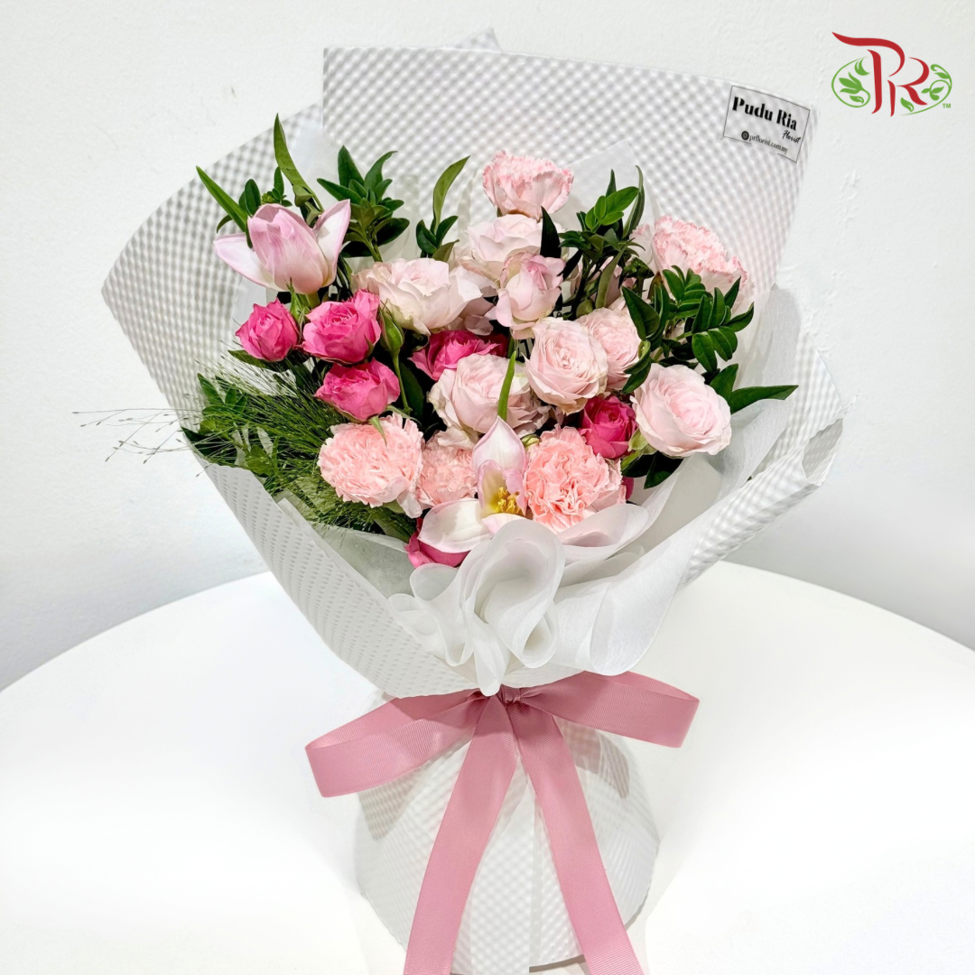 Signature Weekly Flower Bunch - Rosy Pink Romance (Big Bunch)