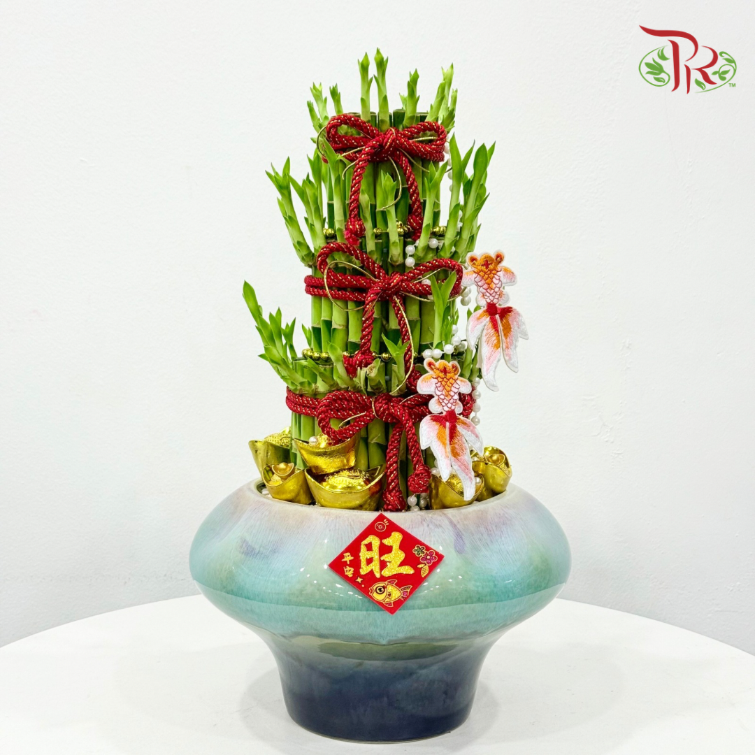 【CNY 2026】Triple Fortune Bamboo (M size) 《三财有余·元宝旺竹》