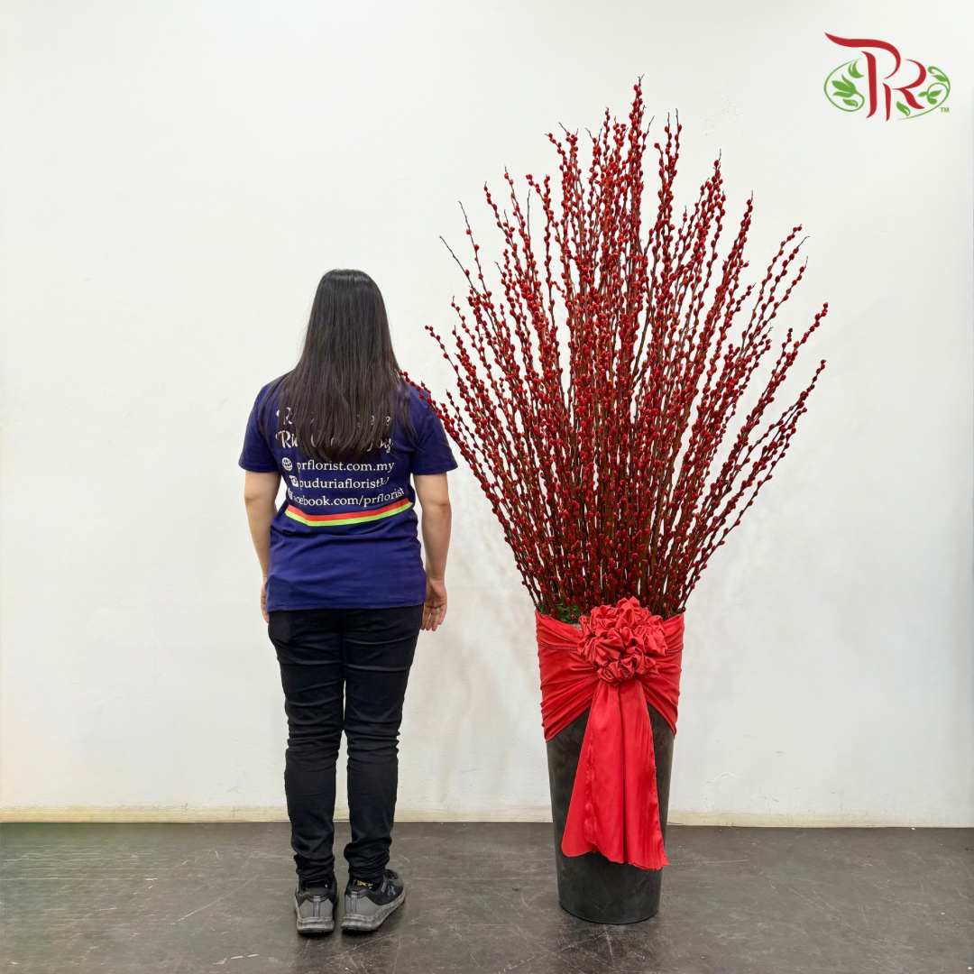 【CNY 2026】Red Fortune Statement Vase (XL size) 《红运镇堂》