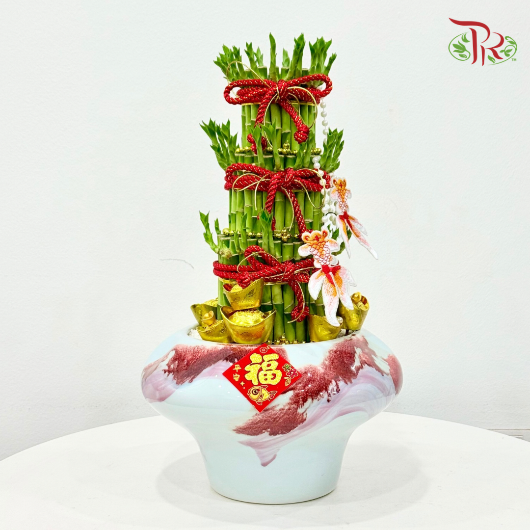 【CNY 2026】Triple Fortune Bamboo (M size) 《三财有余·元宝旺竹》