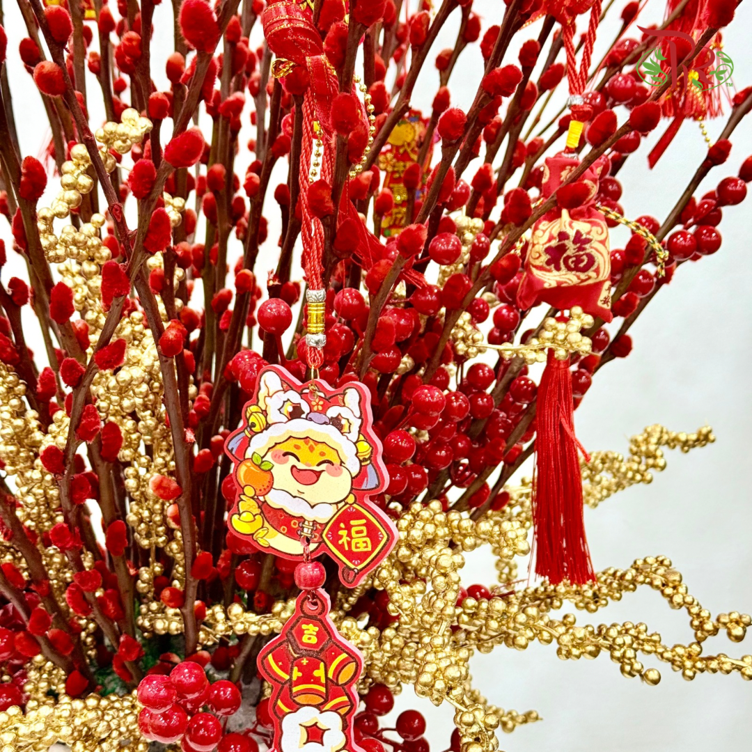 【CNY 2026】Fortune Bloom Pussy Willow (M - L size) 《满堂鸿运银柳》
