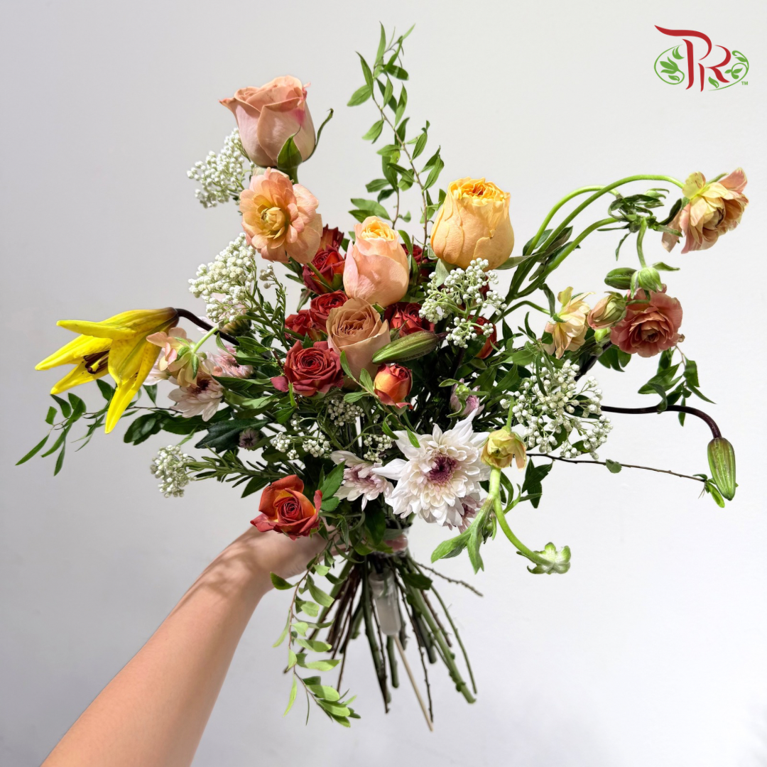 Signature Weekly Flower Bunch - Caramel Autumn Sunset (Big Bunch)