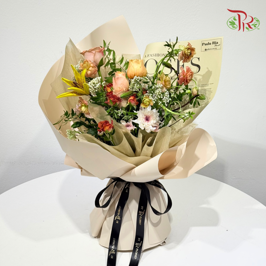 Signature Weekly Flower Bunch - Caramel Autumn Sunset (Big Bunch)