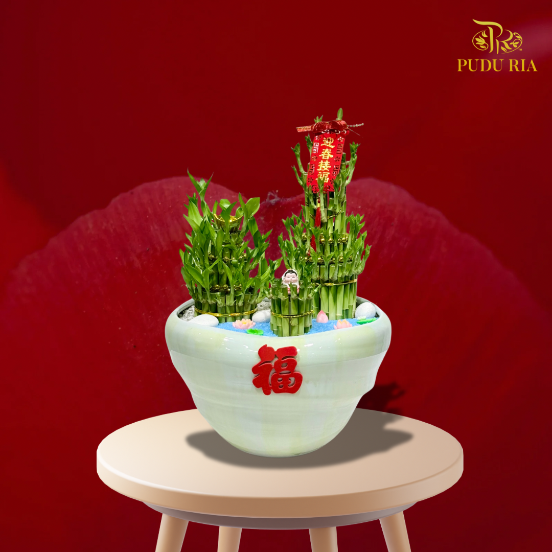 【CNY 2026】Triple Bamboo of Blessings (M size)《福满三竹》