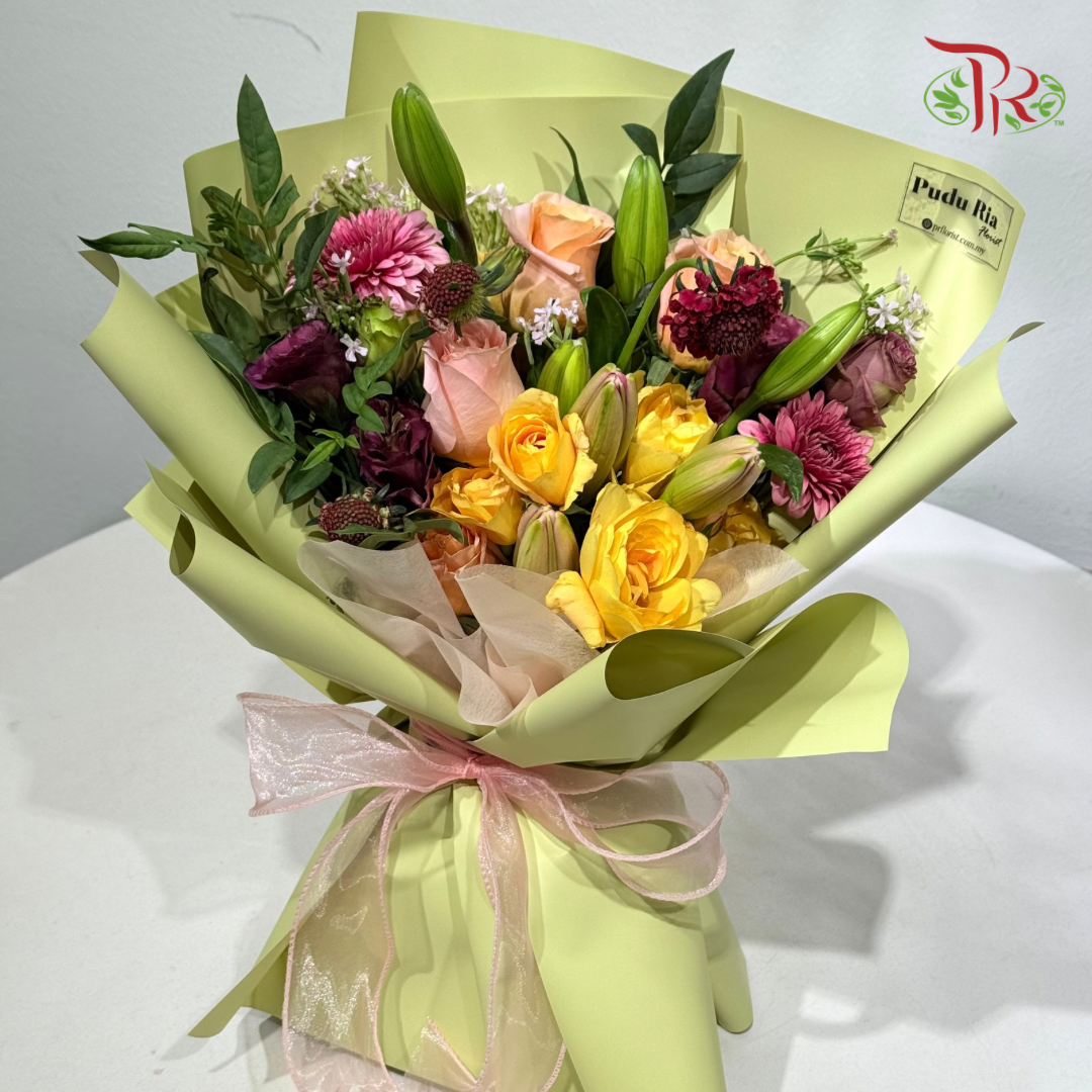 Signature Weekly Flower Bunch - Sunset Kiss (Big Bunch)
