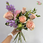 Signature Weekly Flower Bunch - Whisper of Blush Serenity (Medium Bunch)