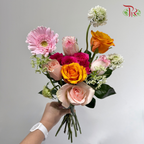 Signature Weekly Flower Bunch - Golden Blush Sunset  (Medium Bunch)