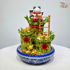 Fortune Rising Bamboo Arrangement《招财步步高 · 富贵竹摆设》
